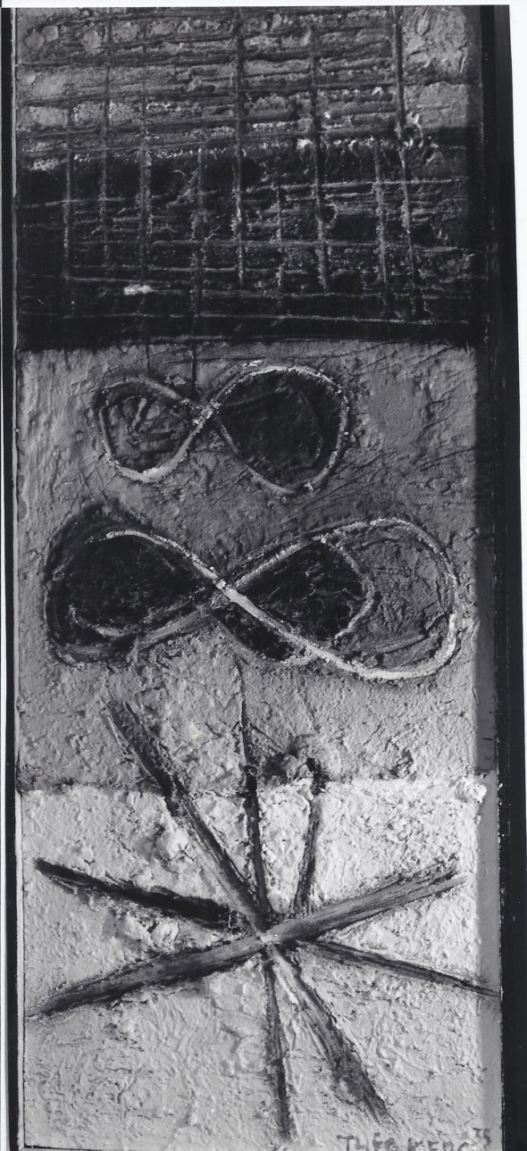 1935  Formes fermées, formes ouvertes, œuvre exposée lors de l’exposition d’abstraction-  création en 1974 à Paris et en 1978 à Münster au Westfälische Landesmuseum
