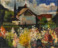1941 Vue d’un village luxembourgeois, huile sur panneau