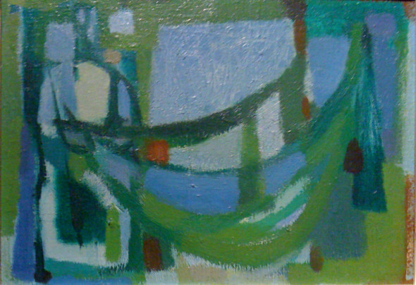 1951 Les filets verts 33 x 24 cm, 4F, (no151)