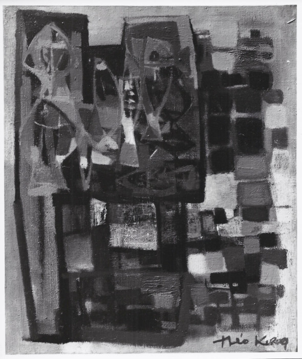 1953 Huile sur toile, exposée à la Galleria Numéro de Florence en 1953