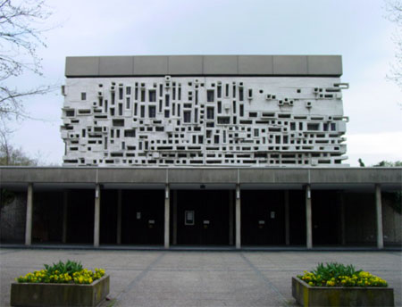 1965 Mortuaire, 1964-1965, Cimetière principal Mannheim, facade