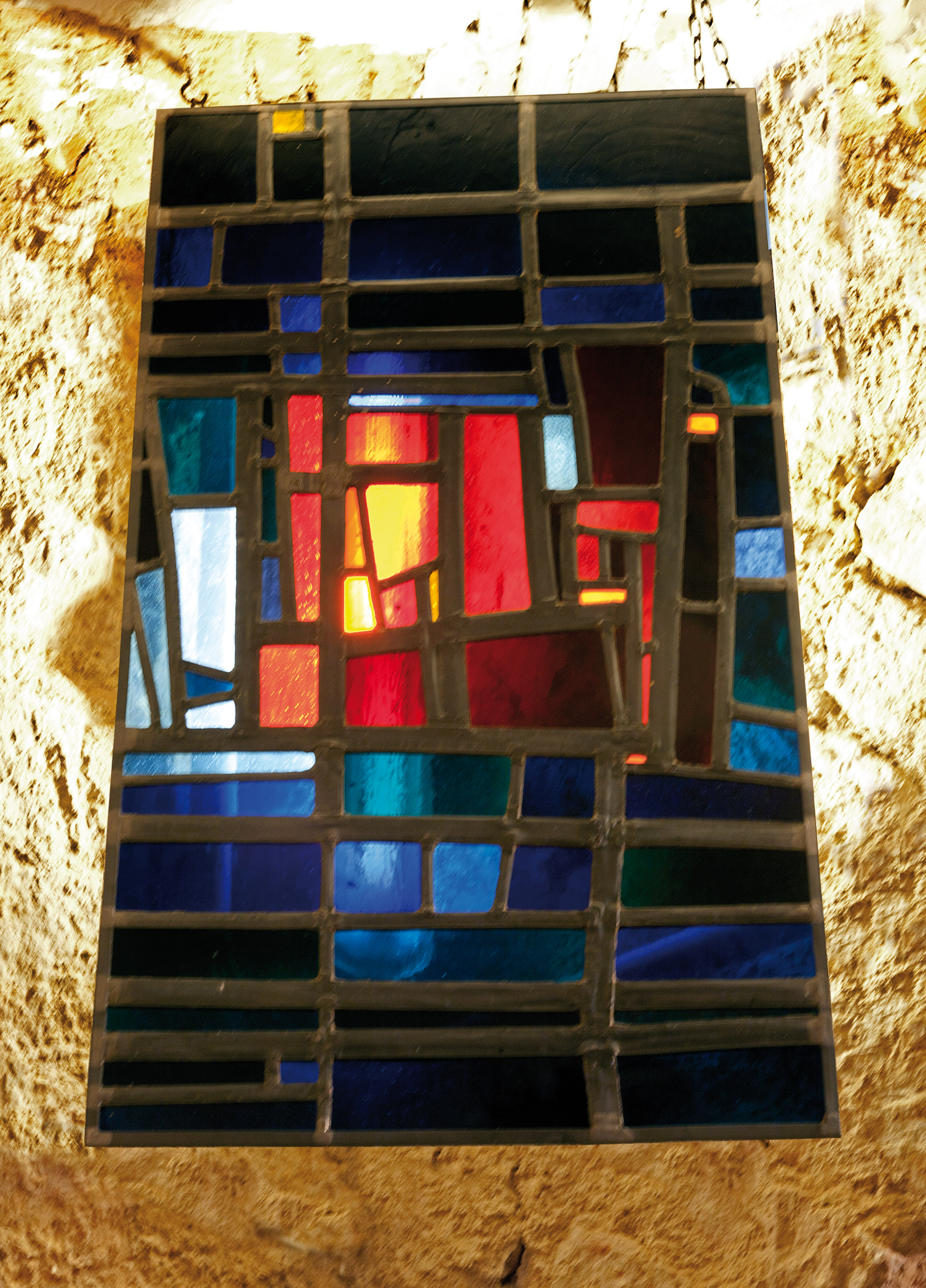 1957 Modèle d’un vitrail pour l’Eglise St. Andrè à Neckarhausen, photo Dorothea Burkhardt 2013