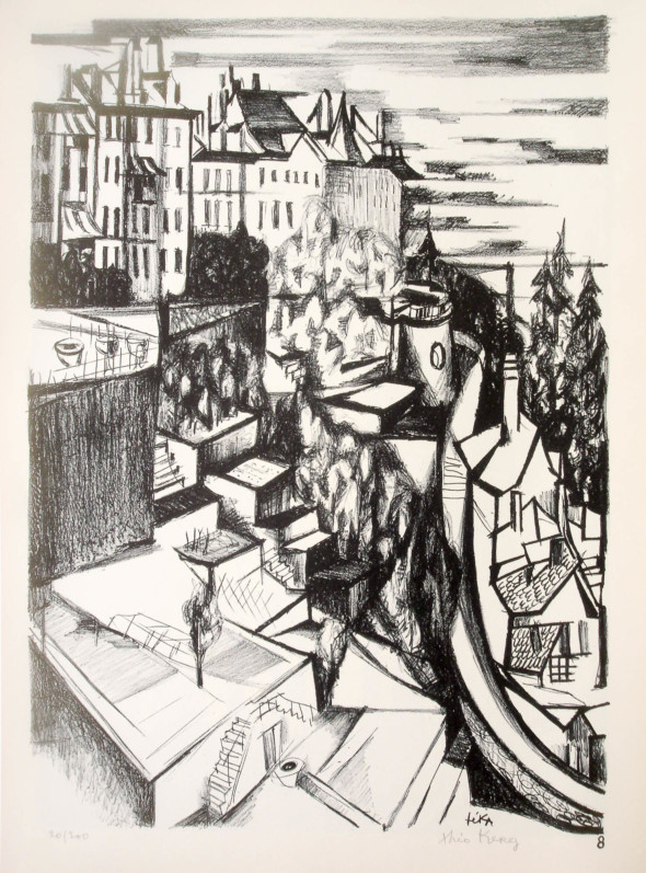 1947  Berne 08, Terrasses, litho, 1.10.1947