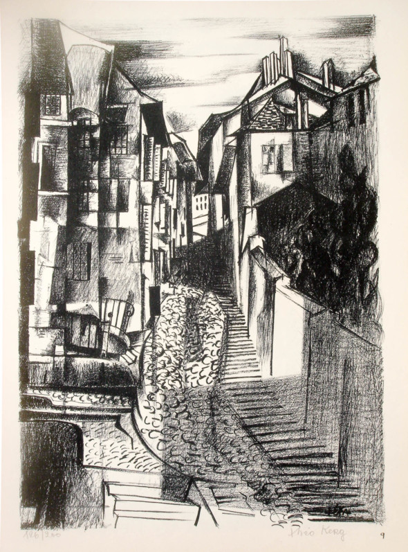 1947  Fribourg 09, Le chemin qui conduit au ciel, litho, 1.10.1947