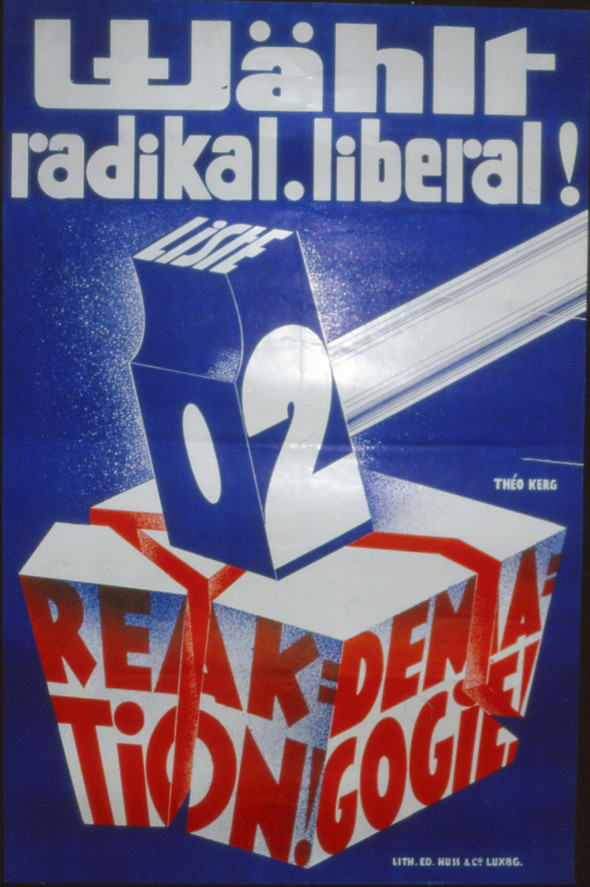 1936 Affiche, Wählt radikal liberal