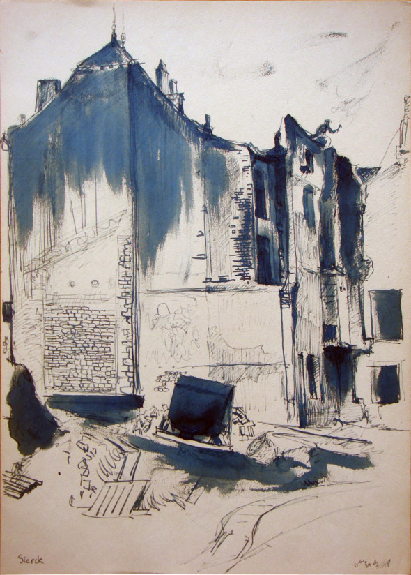 1943 Sierk-les- Bains dessin à l’encre, 24.8 1943