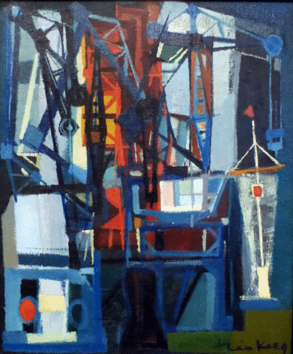 1952 A Dieppe – huile sur toile, coll. part. Philadelphia