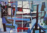 1953 A St. Tropez, huile sur toile, 46 x 55 cm, 10F, exposée en 1956 au Von der Heydt- Museum à Wuppertal, au Frankfurter Kunstkabinett, H. Bekker vom Rath, au Kunstverein Köln et à la Overbeck-Gesellschaft à Lübeck, collection Max Robert au Musée de Moutier