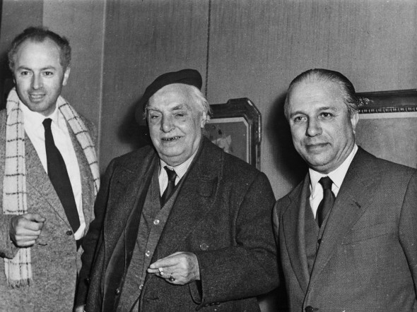 Theo Kerg rencontre Carlo Carrà en 1951 à la Galleria del Naviglio à Milan