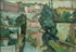 1945 Vue sur la vieille ville, gouache, 30 x 40 cm