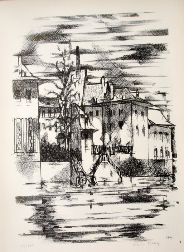 1947  Bâle 01, Arc-en-ciel, litho, 1.10.1947