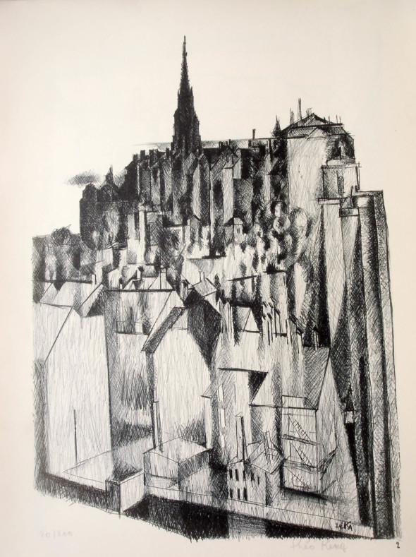 1947  Berne 02, Le cristal gris, litho, 1.10.1947